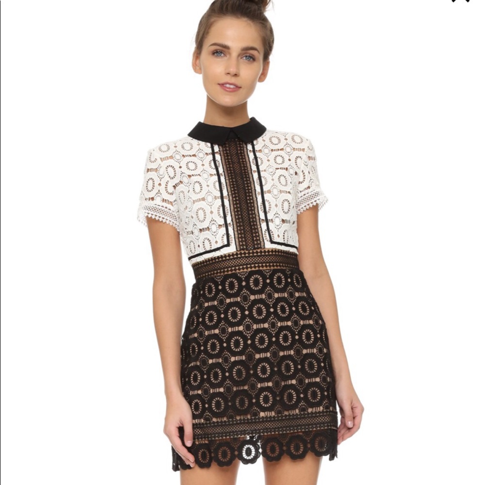 Self portrait Felicia lace dress size 2